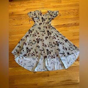 Joyfolie floral high low dress size 8